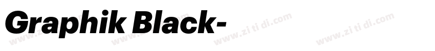 Graphik Black字体转换